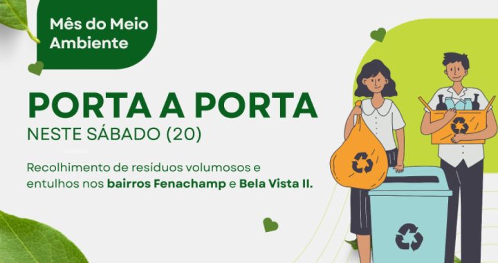 A a��o ocorrer� no bairro Fenachamp, das 8h �s 10h, e no bairro Bela Vista II, das 10h �s 12h. 